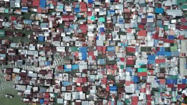 Gaya Adası 'ndaki Köylerin Sahnesi, Kota Kinabalu, Sabah Malezya