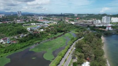 Kota Kinabalu, Malezya 30 Mayıs 2024: Kota Kinabalu Şehir Merkezi Rıhtımı