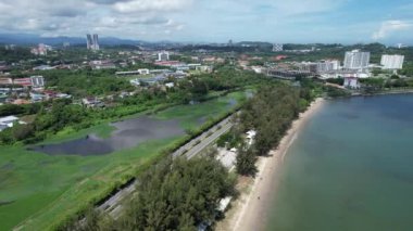 Kota Kinabalu, Malezya 30 Mayıs 2024: Kota Kinabalu Şehir Merkezi Rıhtımı