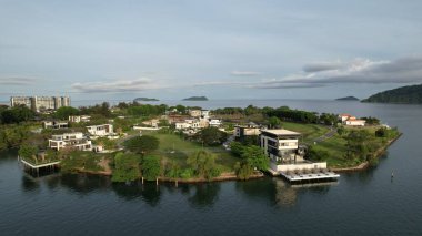 Kota Kinabalu, Malezya 30 Mayıs 2024: Kota Kinabalu Şehir Merkezi Rıhtımı