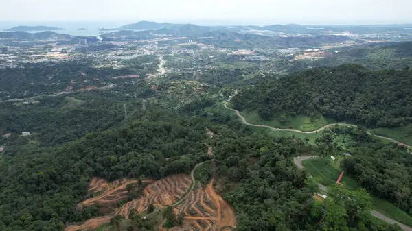 stock image Kota Kinabalu, Malaysia  May 30 2024: The Kokol Hill