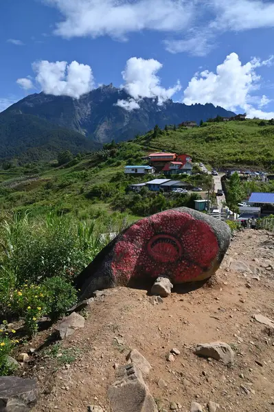 stock image Kundasang, Malaysia - May 28 2024: Aerial View of the Sosodikon Hill Kundasang Sabah