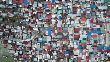 Gaya Adası 'ndaki Köylerin Sahnesi, Kota Kinabalu, Sabah Malezya