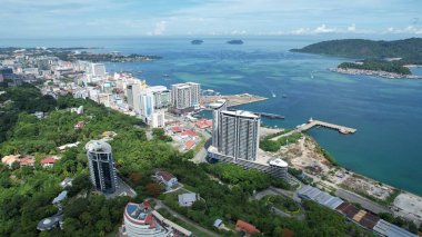 Kota Kinabalu, Malezya 30 Mayıs 2024: Kota Kinabalu Şehir Merkezi Rıhtımı