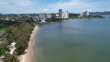 Kota Kinabalu, Malezya 30 Mayıs 2024: Kota Kinabalu Şehir Merkezi Rıhtımı