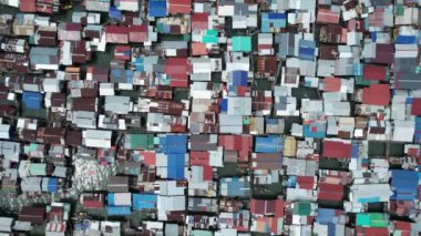 Gaya Adası 'ndaki Köylerin Sahnesi, Kota Kinabalu, Sabah Malezya