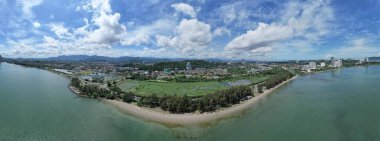 Kota Kinabalu, Malezya 30 Mayıs 2024: Kota Kinabalu Şehir Merkezi Rıhtımı