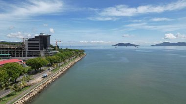 Kota Kinabalu, Malezya 30 Mayıs 2024: Kota Kinabalu Şehir Merkezi Rıhtımı