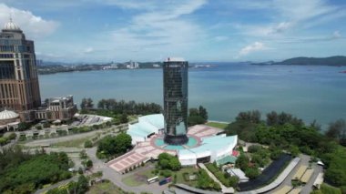 Kota Kinabalu, Malezya 30 Mayıs 2024: Kota Kinabalu Şehir Merkezi Rıhtımı