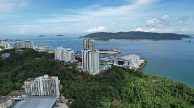 Kota Kinabalu, Malezya 30 Mayıs 2024: Kota Kinabalu Şehir Merkezi Rıhtımı