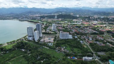 Kota Kinabalu, Malezya 30 Mayıs 2024: Kota Kinabalu Şehir Merkezi Rıhtımı