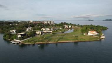 Kota Kinabalu, Malezya 30 Mayıs 2024: Kota Kinabalu Şehir Merkezi Rıhtımı