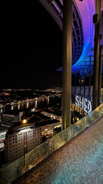 Kuching, Malezya - 16 Haziran 2024: Sonsuzluk Havuzu Arasındaki Kuching Skyline Görünümü