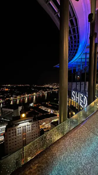 Kuching, Malezya - 16 Haziran 2024: Sonsuzluk Havuzu Arasındaki Kuching Skyline Görünümü