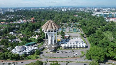 Kuching, Malezya - 21 Haziran 2024: Malezya Çin Dostluk Parkı