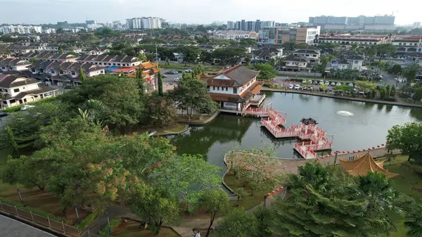 stock image Kuching, Malaysia - June 21 2024: The Malaysia China Friendship Park