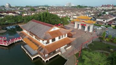 Kuching, Malezya - 21 Haziran 2024: Malezya Çin Dostluk Parkı