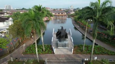 Kuching, Malezya - 21 Haziran 2024: Malezya Çin Dostluk Parkı
