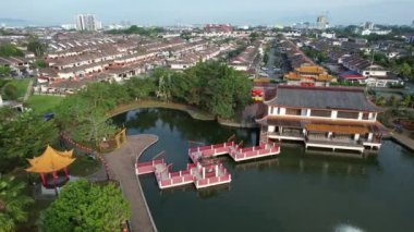 Kuching, Malezya - 21 Haziran 2024: Malezya Çin Dostluk Parkı