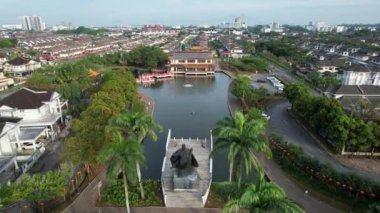 Kuching, Malezya - 21 Haziran 2024: Malezya Çin Dostluk Parkı