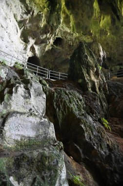 Bau, Sarawak, Borneo, Malezya Peri Mağarası ve Rüzgar Mağarası