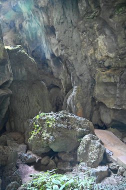 Bau, Sarawak, Borneo, Malezya Peri Mağarası ve Rüzgar Mağarası