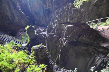 Bau, Sarawak, Borneo, Malezya Peri Mağarası ve Rüzgar Mağarası