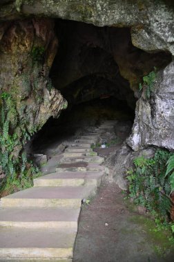 Bau, Sarawak, Borneo, Malezya Peri Mağarası ve Rüzgar Mağarası