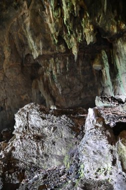 Bau, Sarawak, Borneo, Malezya Peri Mağarası ve Rüzgar Mağarası