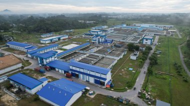 Batu Kitang, Malezya - 3 Temmuz 2024: Su arıtma tesisi