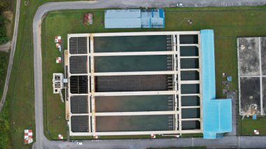 Batu Kitang, Malezya - 3 Temmuz 2024: Su arıtma tesisi