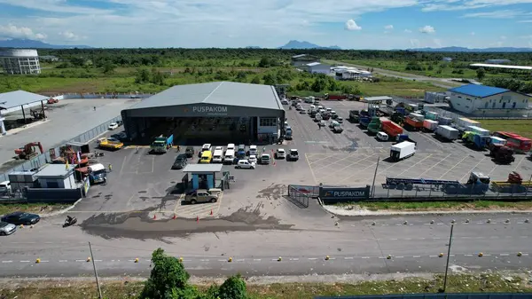 stock image Kuching, Malaysia - July 4 2024: The Puspakom Vehicle Inspection Centre