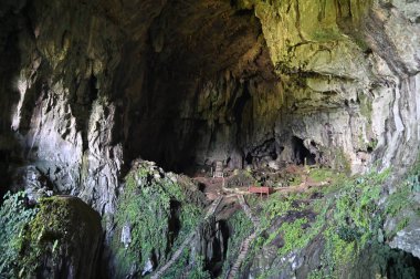 Bau, Sarawak, Borneo, Malezya Peri Mağarası ve Rüzgar Mağarası