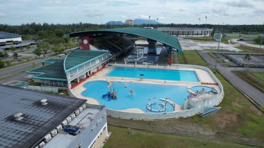 Kuching, Malezya - 11 Temmuz 2024: Kuching Devlet Stadyumu