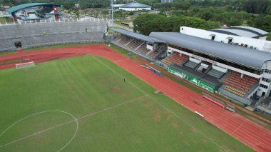 Kuching, Malaysia - July 11 2024: The State Stadiums of Kuching clipart