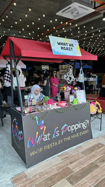 stock image Kuching, Malaysia - July 13 2024: Scenes of A Local Pop Up Market