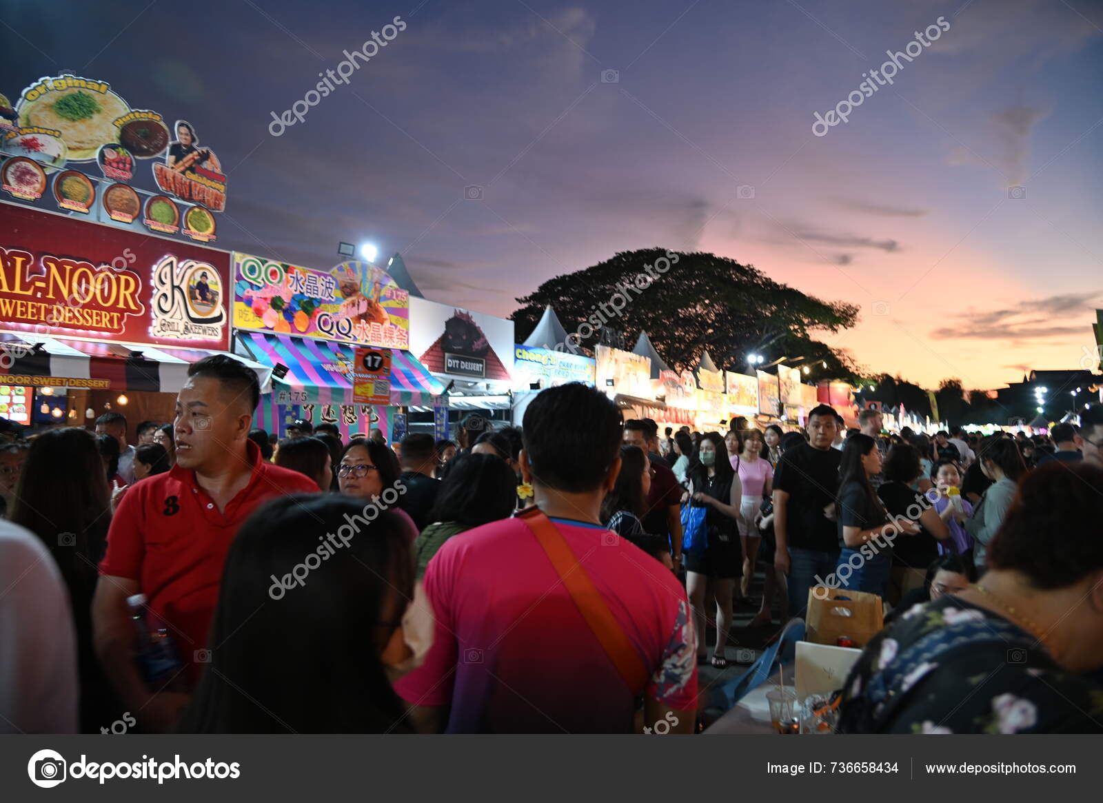 Kuching Malaysia August 2024 Kuching Festival Food Street Fair — Stock