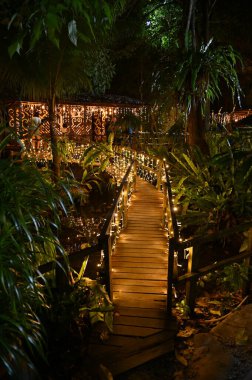 Kuching, Malezya - 3 Ağustos 2024: Yemek Festivali Sokak Fuarı