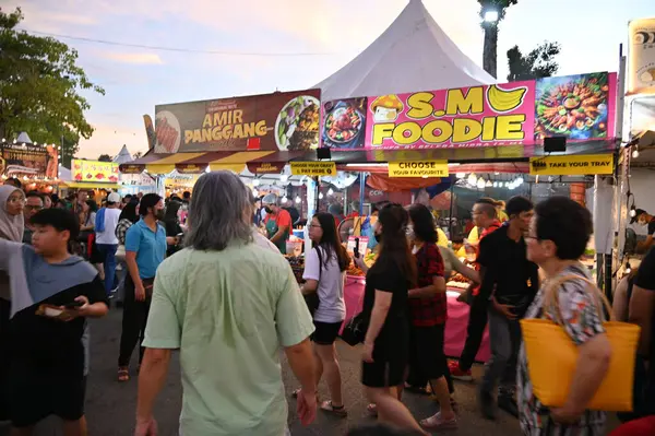 stock image Kuching, Malaysia - August 3, 2024: The Kuching Festival Food Street Fair