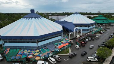 Bintulu, Malaysia - November 23, 2024: The Old Airport and The Old Town of Bintulu clipart