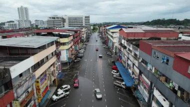 Bintulu, Malezya - 23 Kasım 2024 Eski Havaalanı ve Eski Bintulu Kasabası