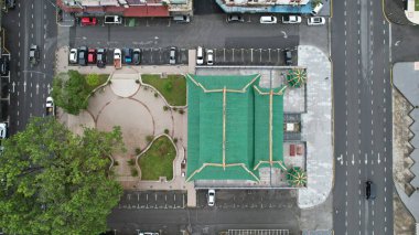 Bintulu, Malezya - 23 Kasım 2024 Eski Havaalanı ve Eski Bintulu Kasabası