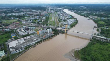 Bintulu, Malezya - 23 Kasım 2024: Bintulu 'nun Tanjung Batu Plajı