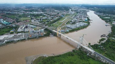 Bintulu, Malezya - 23 Kasım 2024: Bintulu 'nun Tanjung Batu Plajı