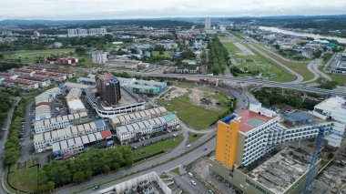 Bintulu, Malezya - 23 Kasım 2024: Bintulu 'nun Tanjung Batu Plajı