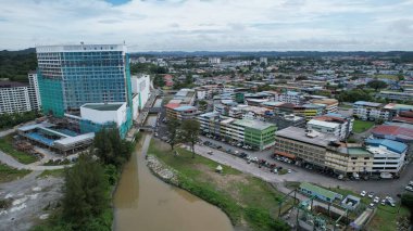 Bintulu, Malezya - 23 Kasım 2024: Bintulu 'nun Tanjung Batu Plajı