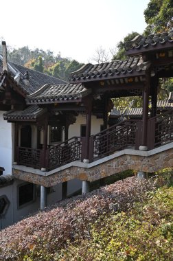 Changsha, Çin - 27 Aralık 2024: Yuelu Dağı ve Hunan Üniversitesi