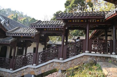 Changsha, Çin - 27 Aralık 2024: Yuelu Dağı ve Hunan Üniversitesi