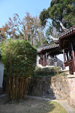 Changsha, Çin - 27 Aralık 2024: Yuelu Dağı ve Hunan Üniversitesi