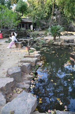 Changsha, Çin - 27 Aralık 2024: Yuelu Dağı ve Hunan Üniversitesi